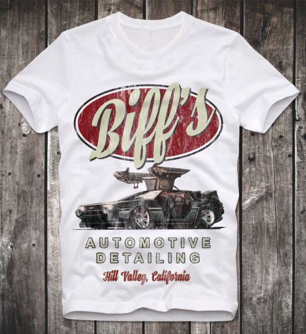 Biffs Auto Detailing White T-Shirt
