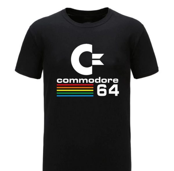 Commodore 64 Retro Computer Black T-Shirt