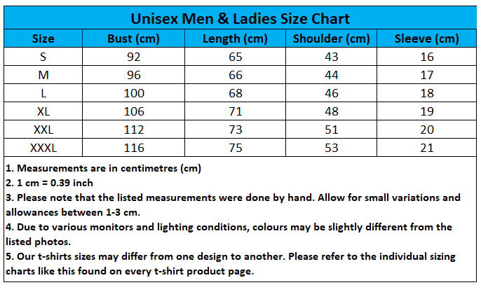 Craewaz Unisex Men and Ladies Size Chart 13