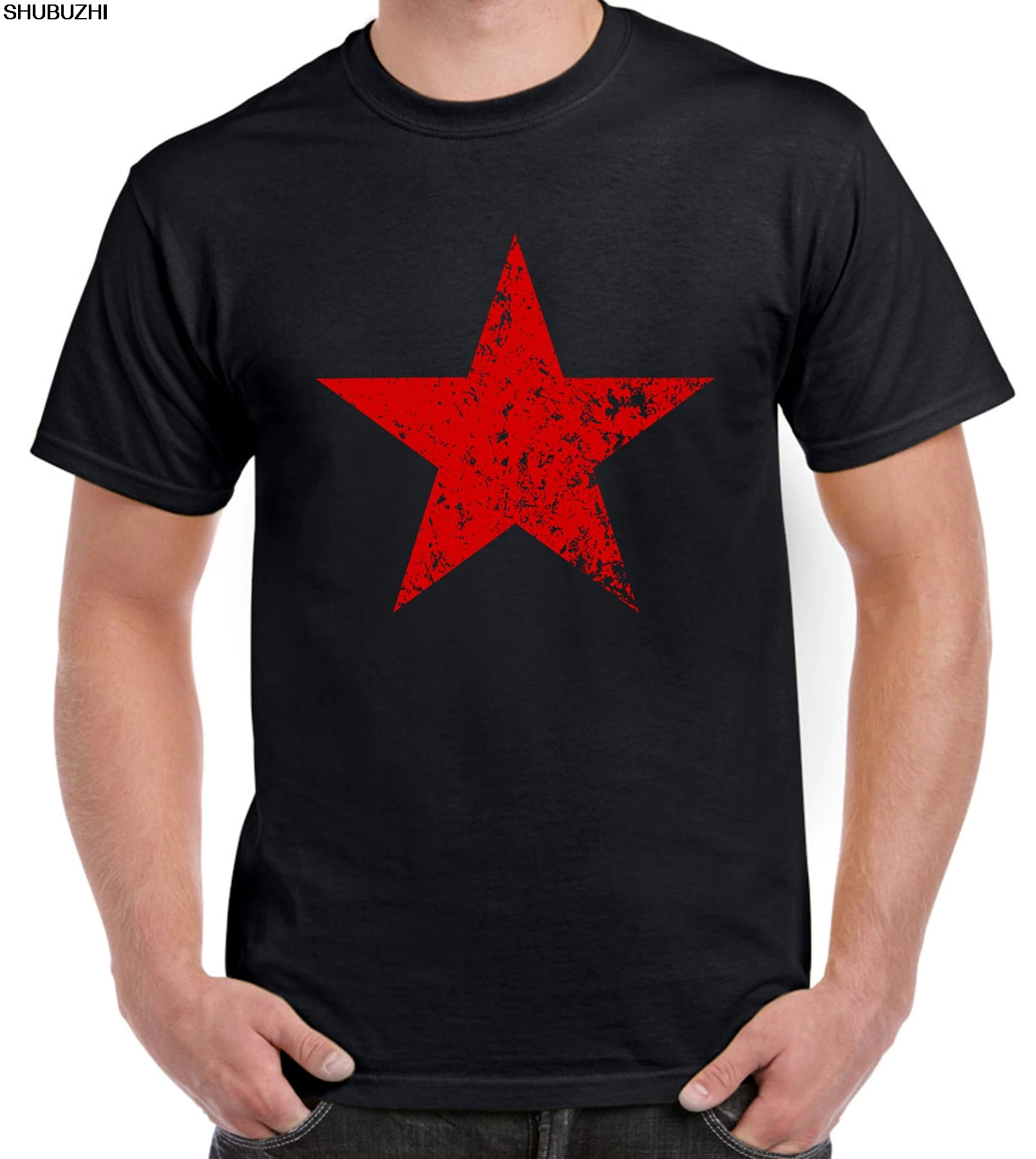 Outboard log Beginner Red Star Black T-Shirt – Craewaz – Crazy and Wacky